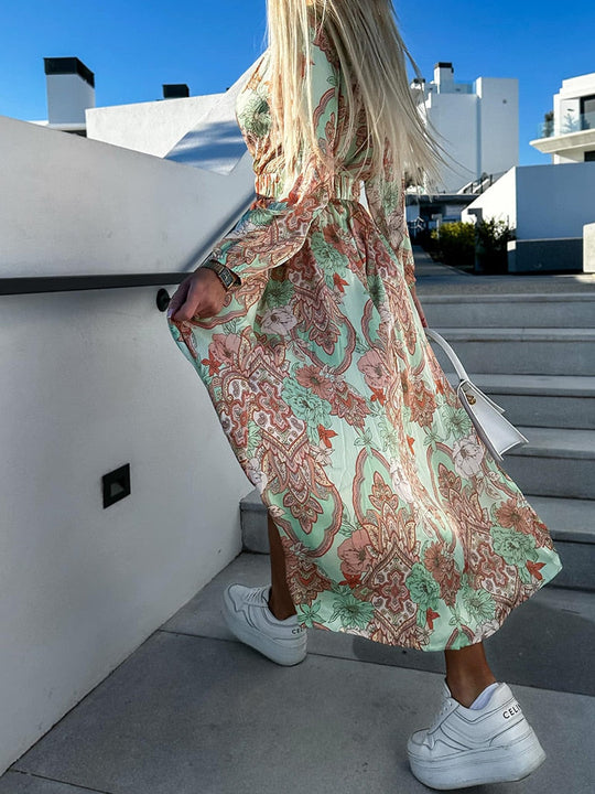 Elegante boho maxi jurk