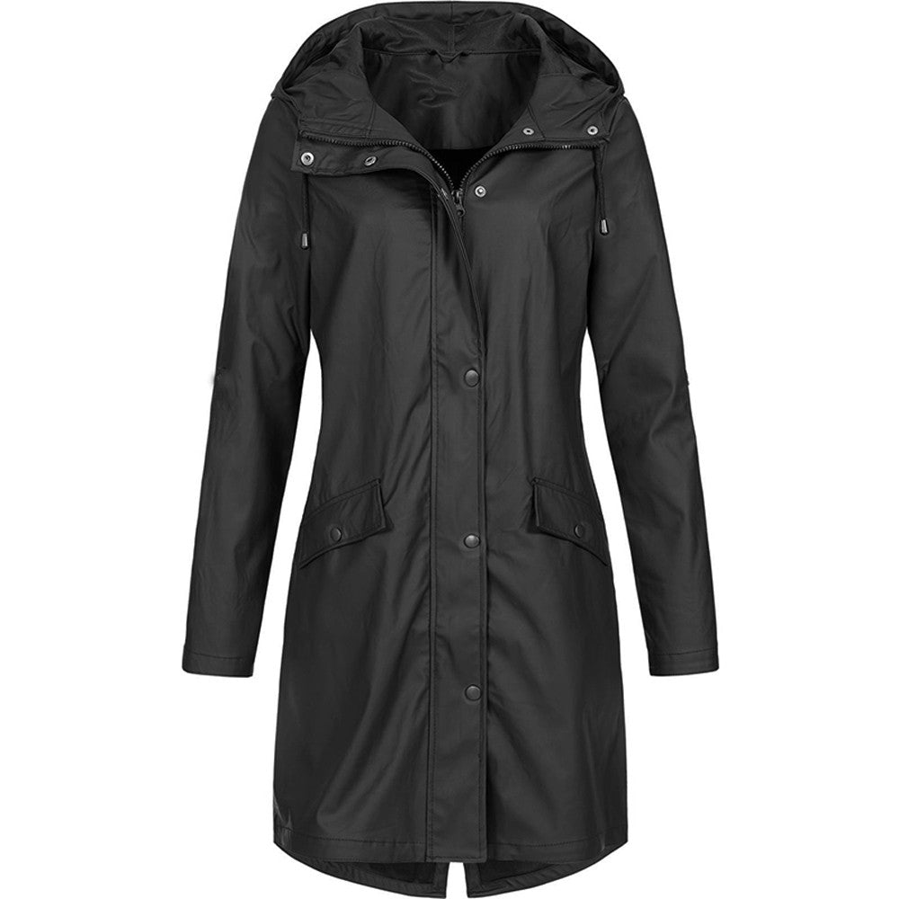 Heidi-Mode | Wasserdichte Outdoor Regenjacke mit Kapuze für Damen