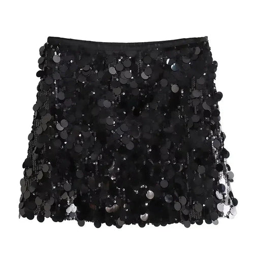 Heidi-Mode | Rock Damen Kurz Glitzerrock