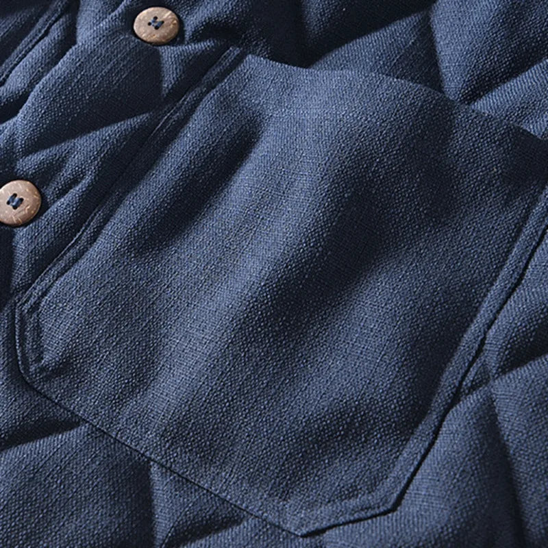 Heidi-Mode | Sommerjacke Herren mit Knöpfen und Rautenförmiger Steppung