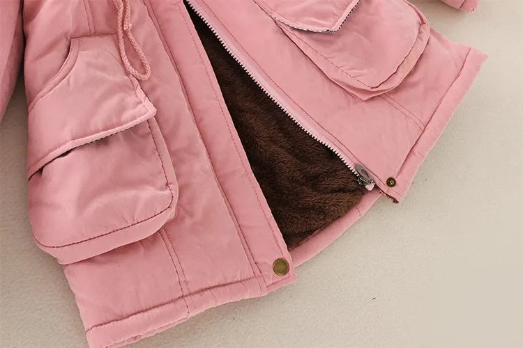 Heidi | Damen Parkajacke mit Kapuze und Fleecefutter mit Taschen