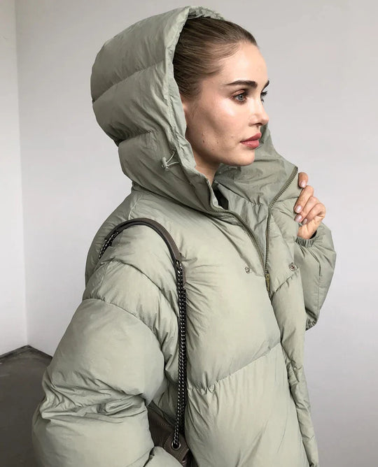 Heidi-Mode | Pufferjacke mit Kapuze In Übergröße