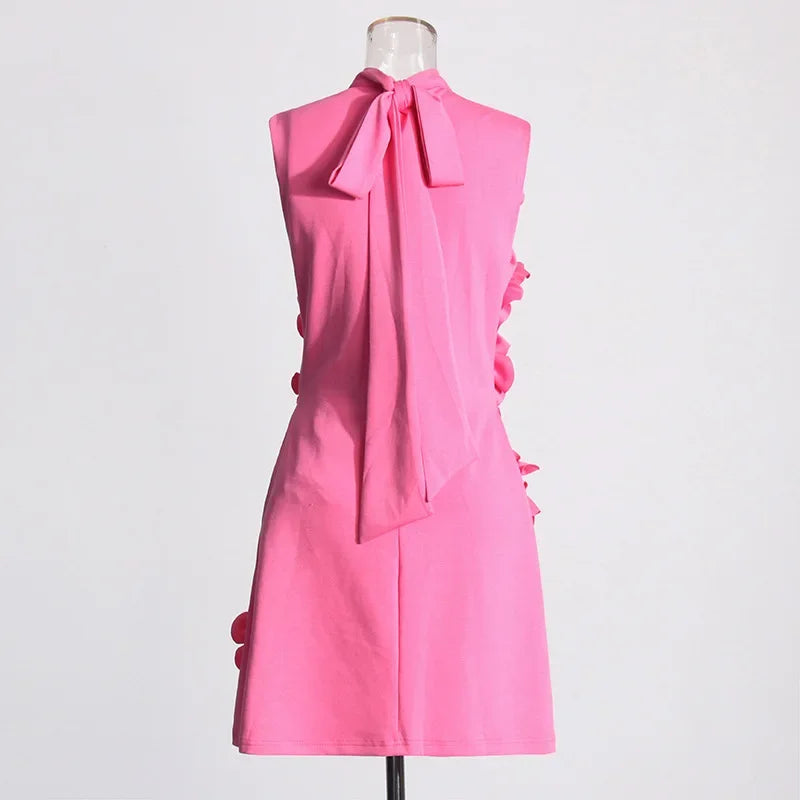 Heidi-Mode | Elegante Damenfreundliche Kurze Röcke Schwere Stickerei Verbindung Gürtel Kleid Damenmode Frühling Neuankunft Ärmelloses Kleid