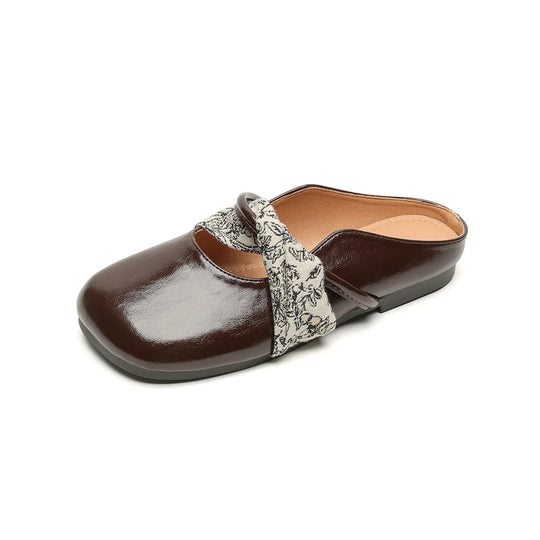 Heidi-Mode | Mules und Slipper Im Flachen Stil für Große Größen