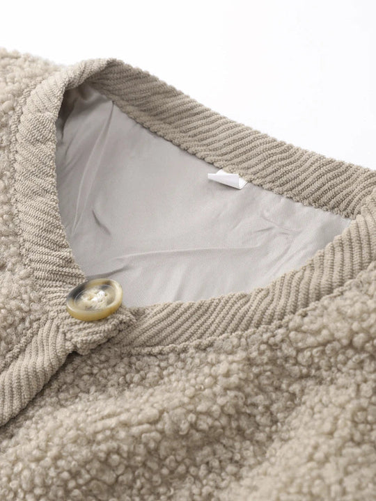 Casual Komfortabler Teddy Mantel Für Damen