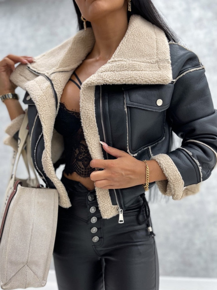 Heidi-Mode | Stylische Kunstlederjacke