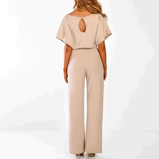 Kurzer Damen-Jumpsuit mit Schnürung