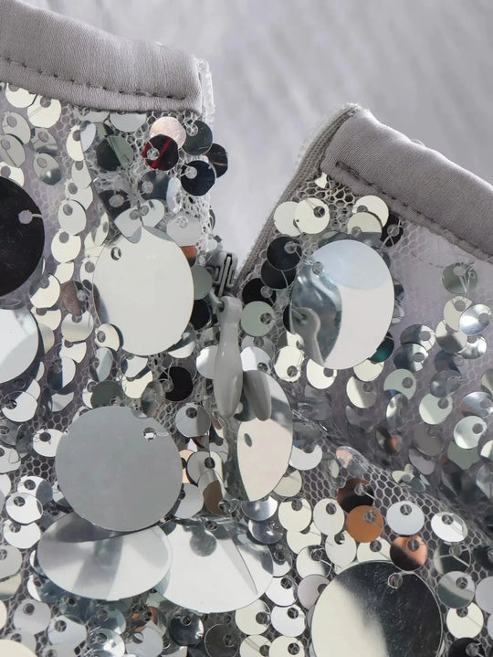 Heidi-Mode | Rock Damen Kurz Glitzerrock