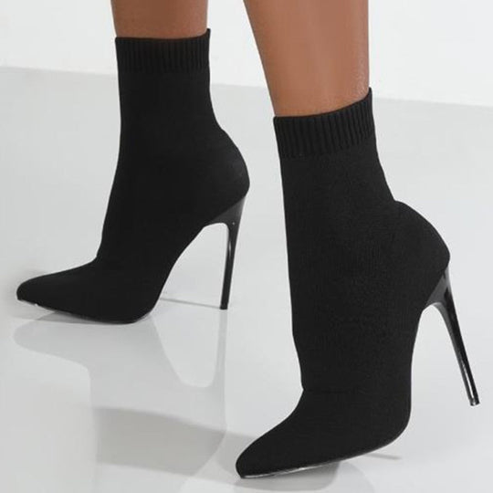 Heidi-Mode | Stiefel Damen Süße High-Heel Stiefeletten