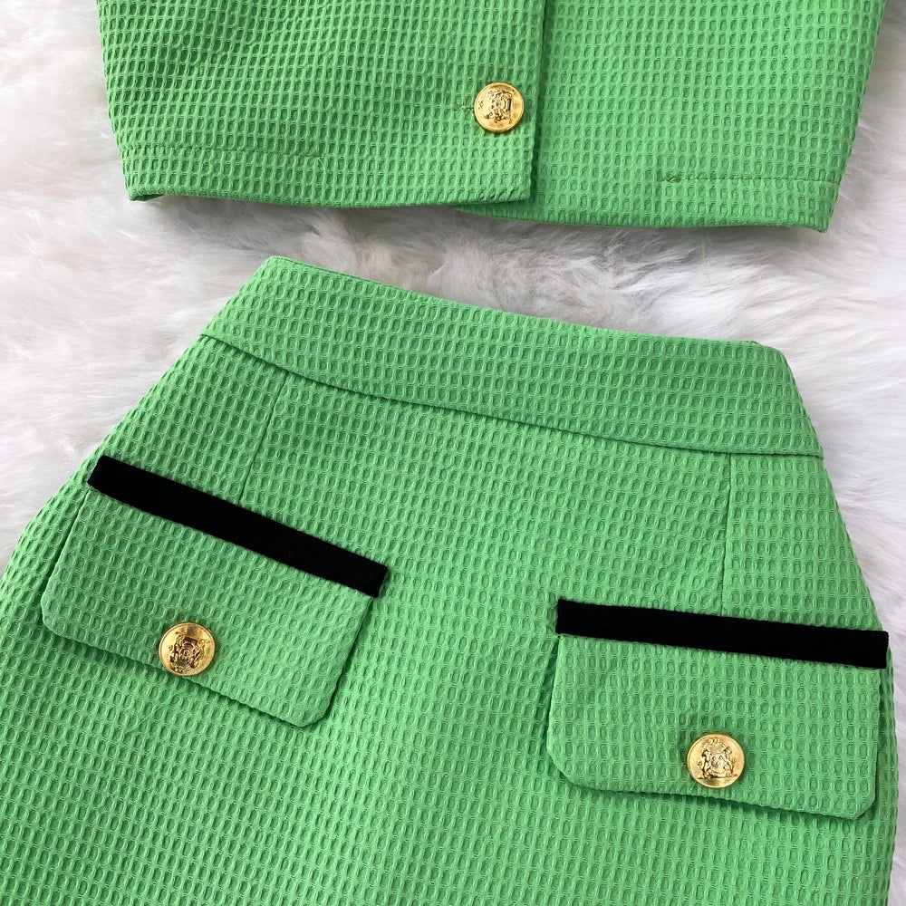 Heidi-Mode | Bubble Sleeve Rock Anzug