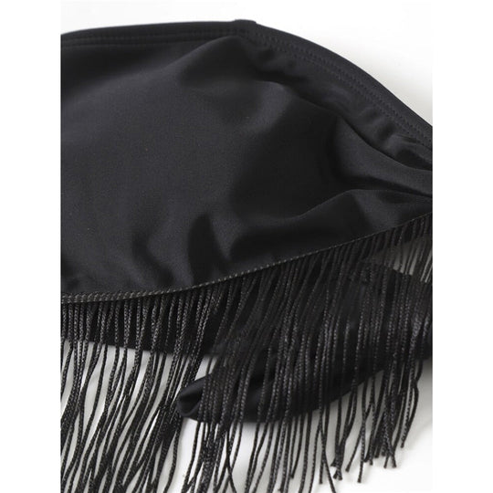 Heidi-Mode | Sarong Fransen Tassel Bikini Satzs & Minirock