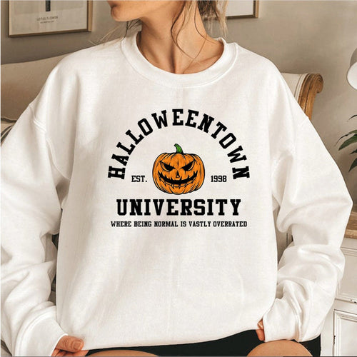 Heidi-Mode | Halloween Pullover mit Rundhals für Frauen Ideal für den Herbst