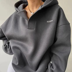 HeidiMode | Modischer Lockerer Pullover Mit Kapuze