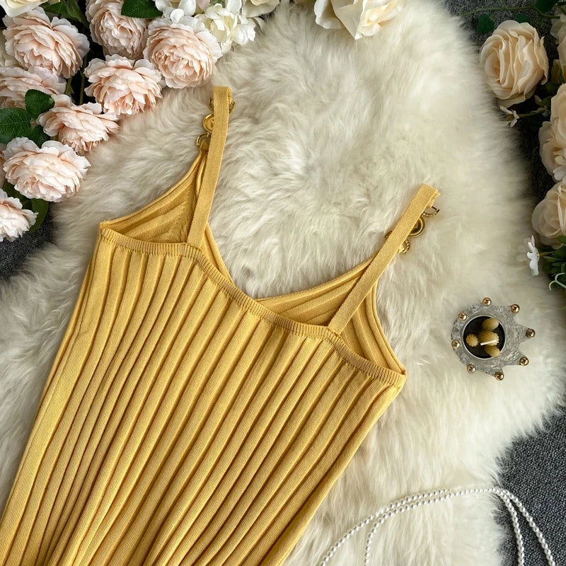 Heidi-Mode | V-Ausschnitt Halter Sexy Camisole Top Sommer Frauen Sexy Off-Shoulder Einfarbig Ärmellos Camis Damenbekleidung Tanks Tops