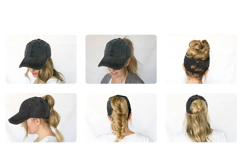 Heidi-Mode | Pferdeschwanz Baseballcap mit Atmungsaktivem Komfort und Uv Schutz