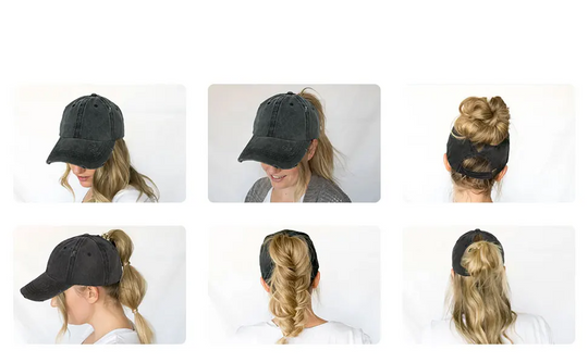 Heidi-Mode | Pferdeschwanz Baseballcap mit Atmungsaktivem Komfort und Uv Schutz
