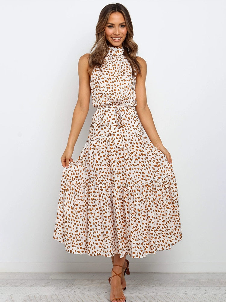 Sommerkleid mit Polka-Dot-Print