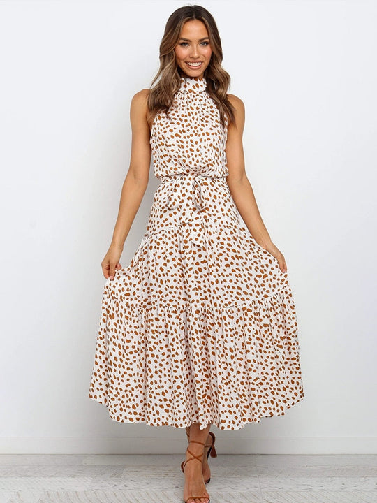 Sommerkleid mit Polka-Dot-Print