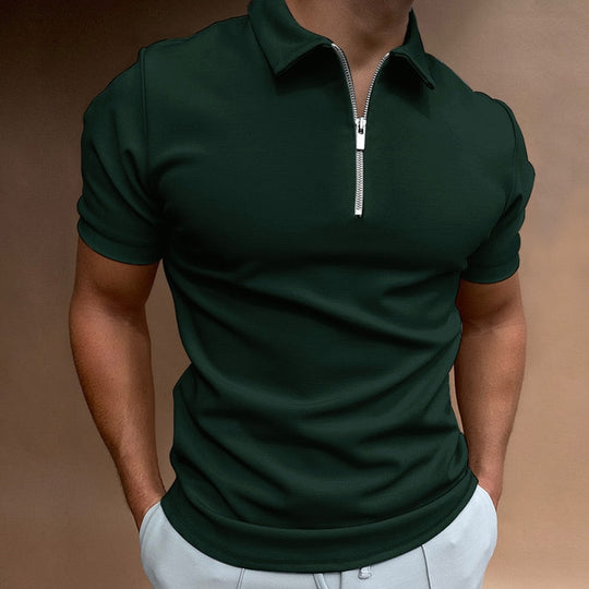 Poloshirt mit Reißverschluss