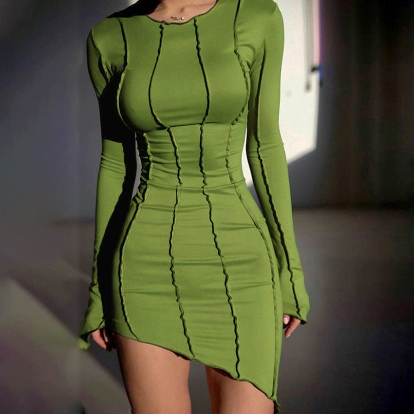 asymmetrische jurk