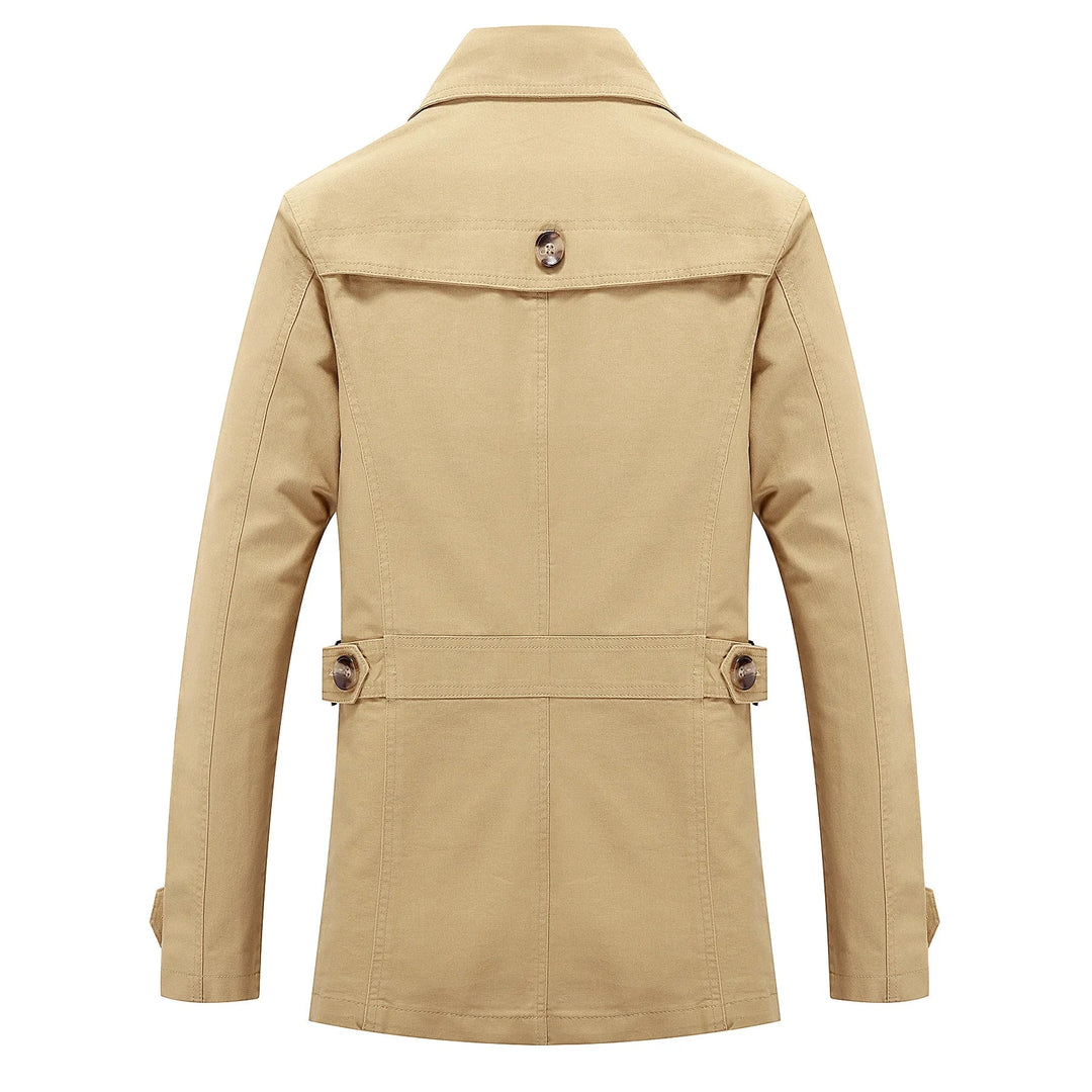 Heidi-Mode - Stylischer langer Herbst-Trenchcoat für Herren