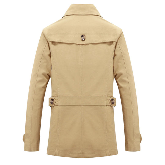 Heidi-Mode - Stylischer langer Herbst-Trenchcoat für Herren