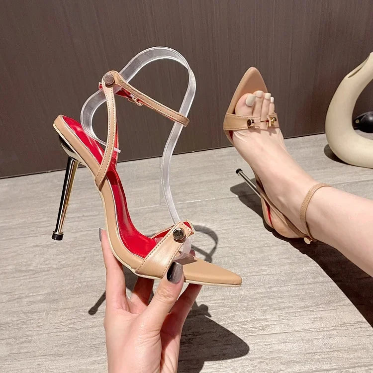 Heidi-Mode | Open Toe Stiletto High Heels