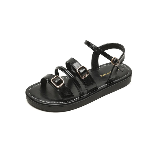 Heidi-Mode | Neue Sommer Damen Outdoor Sandalen Römischer Stil Mode Leder Arbeitsschuhe Damen Lässige Flache Schuhe