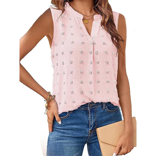 Heidi-Mode | Damen Tops Sommer Tank Top für Frauen Ohne Ärmel Blusen Frühling Korsett V-Ausschnitt Schöne Legere T-Shirts