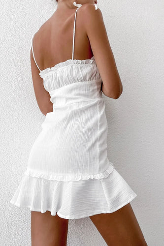 Heidi-Mode | Weiße Sommerkleid mit Schnürung