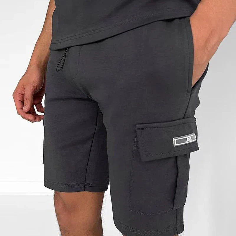 Heidi-Mode Solides Hemd Cargo Shorts