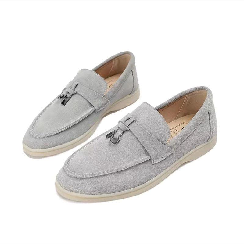 Heidi-Mode Loafers Damen-Loafer mit Schloss-Detail