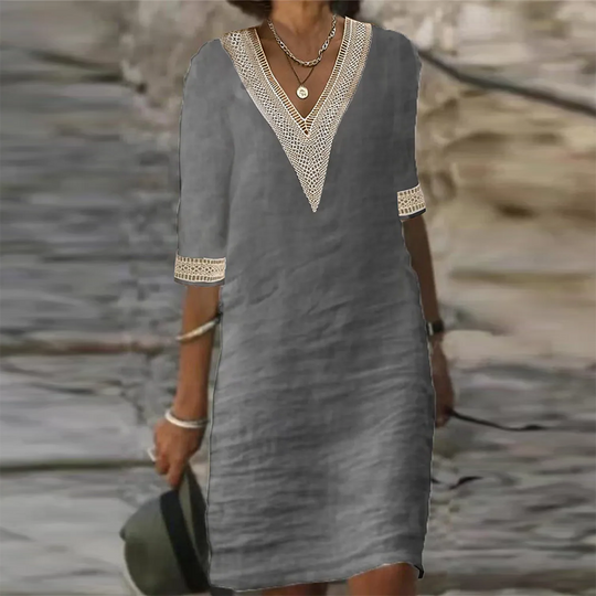 Heidi-Mode | Stilvolles Leinen Sommerkleid für Frauen