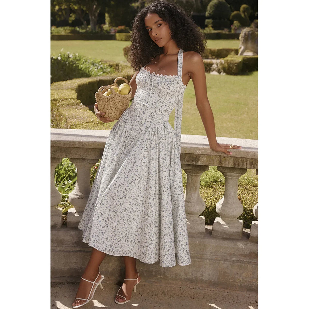 Heidi-Mode | Halter Urlaub Midi Kleider