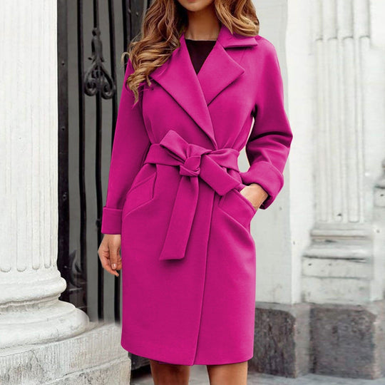 Heidi-Mode - Langer Damen Trenchcoat Wintermantel