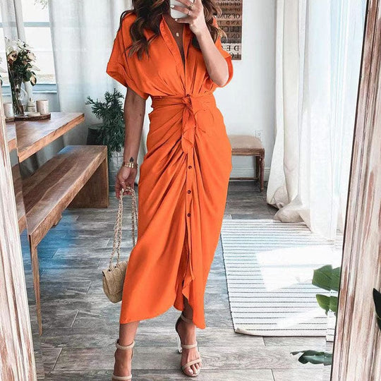 Luxuriöse, wunderschöne Maxi-Wickelkleid