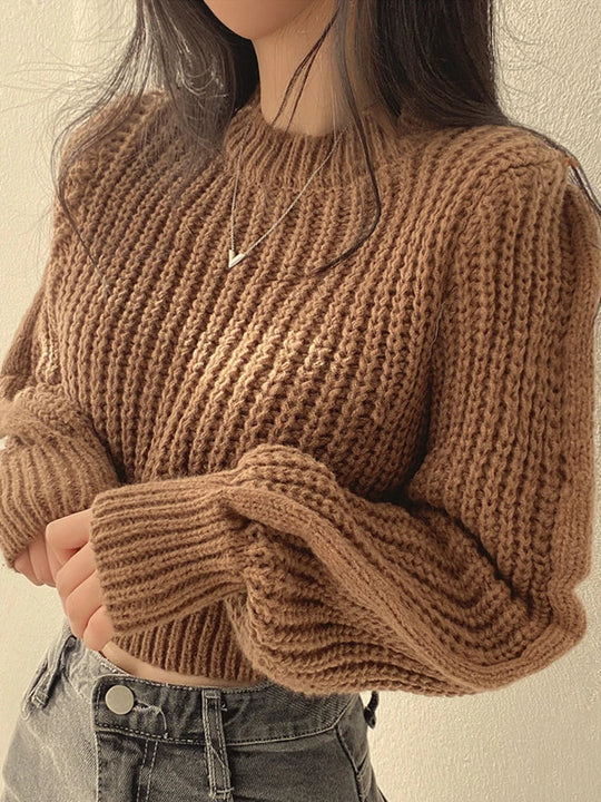 Heidi-Mode | Lässiger Strickweicher Pullover