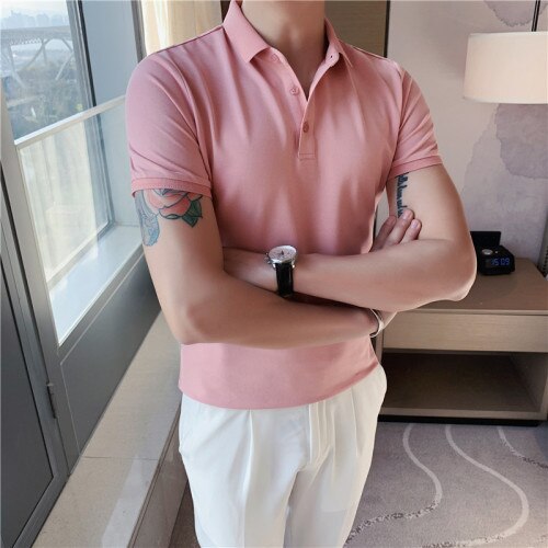 Heidi-Mode | Reine Baumwolle Kurzarm Polo Shirts