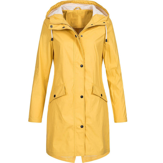 Heidi-Mode | Wasserdichte Outdoor Regenjacke mit Kapuze für Damen