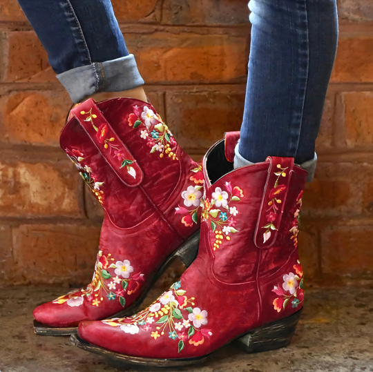 Heidi-Mode | Wetterfeste Cowgirl Weinlese Stiefel