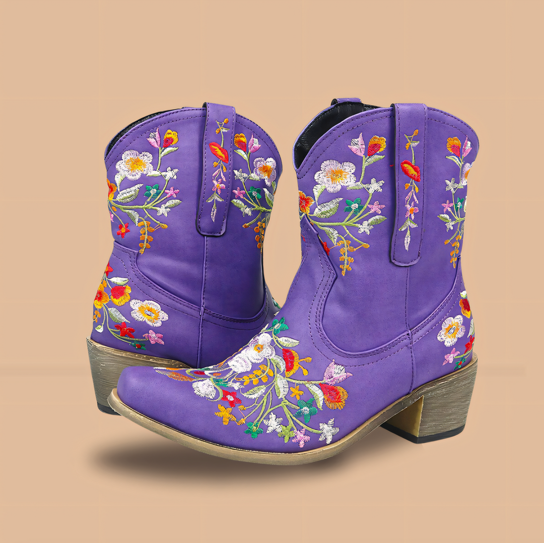 Heidi-Mode | Wetterfeste Cowgirl Weinlese Stiefel