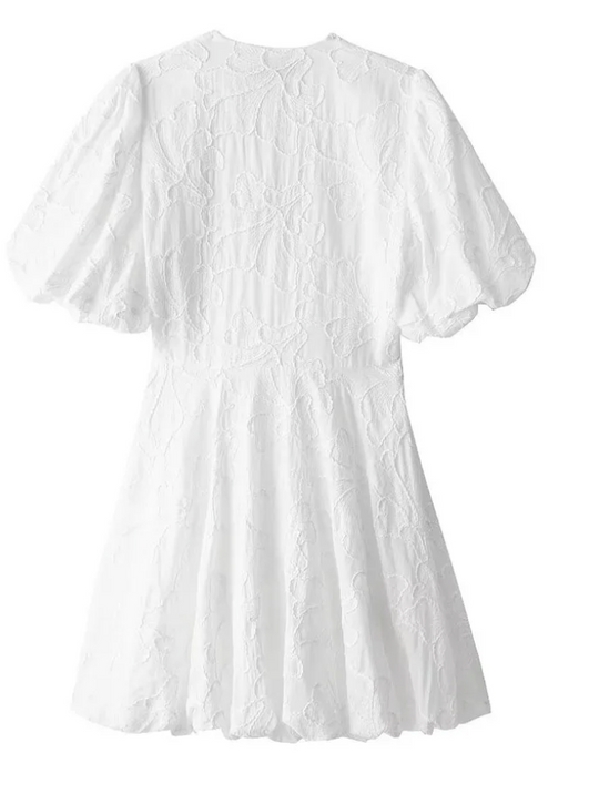 Heidi-Mode | Damen Liebendes Weißes Kleid