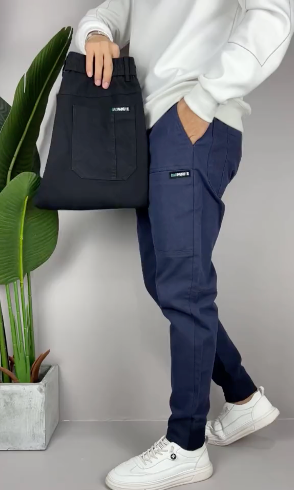 Heidi-Mode | Stretch Cargo Hose Schwarz Jonas