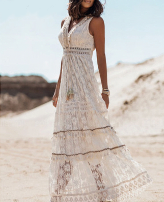 Elegantes Kleid im Boho-Stil