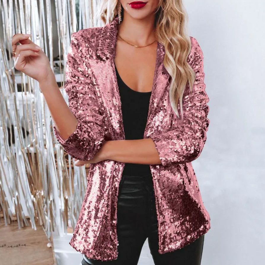 Heidi-Mode Pailletten-blazer