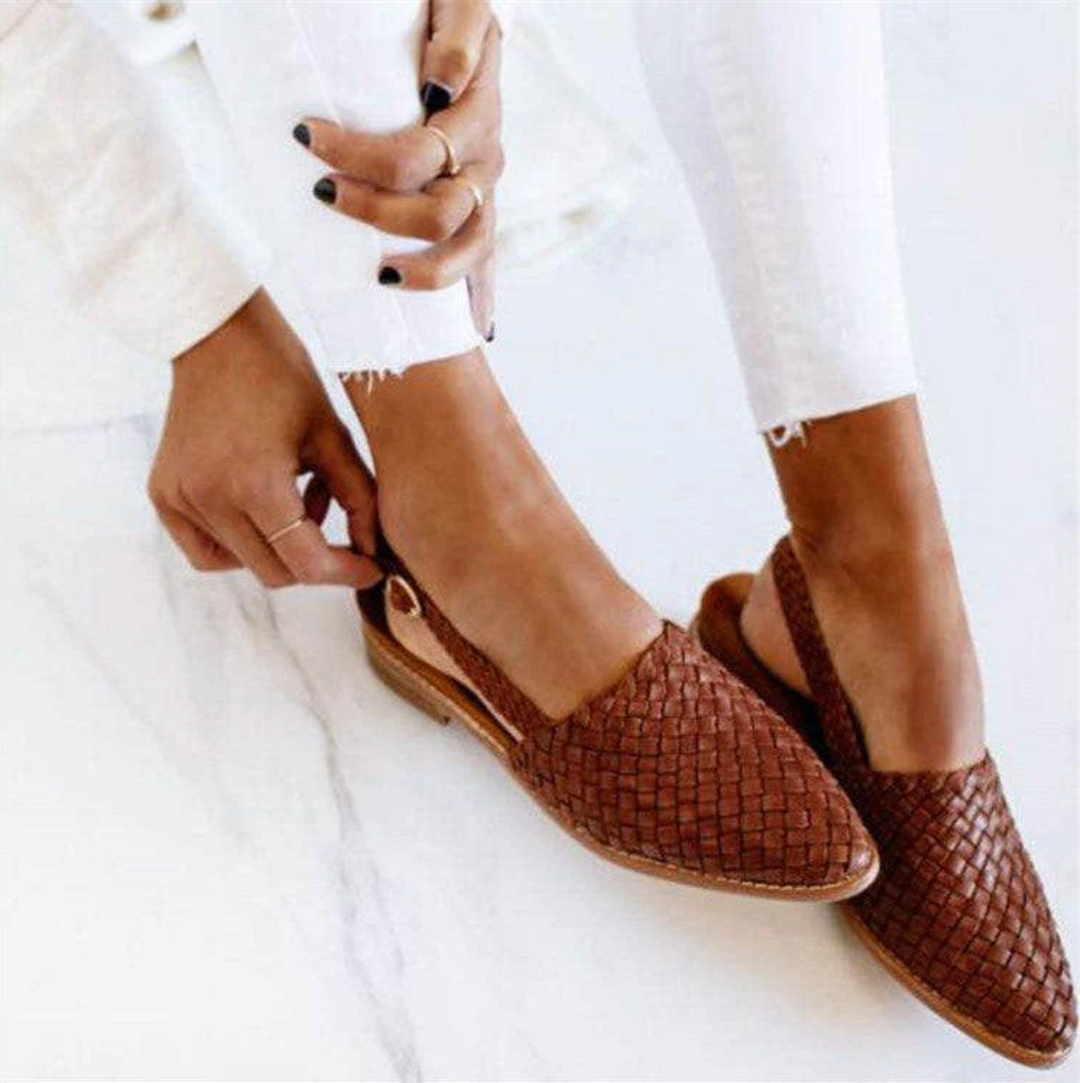 Heidi-Mode | Hinten Riemen Frauen Flache Schuhe