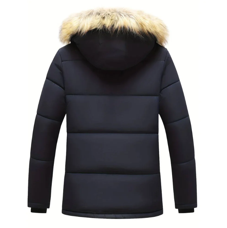 Heidi-Mode | Herren Winterjacke – Gepolsterte Kapuzenparka