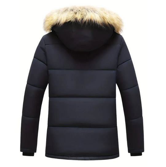 Heidi-Mode | Herren Winterjacke – Gepolsterte Kapuzenparka