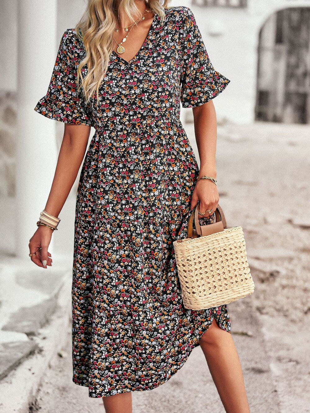 Heidi-Mode | Geblümtes Sommerkleid