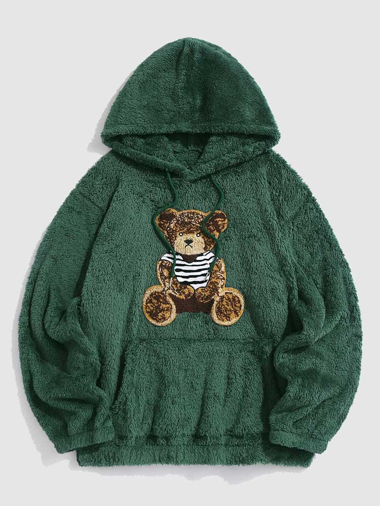 Heidi-Mode - Lässiger Winter Flauschiger Teddy Hoodie für Männer